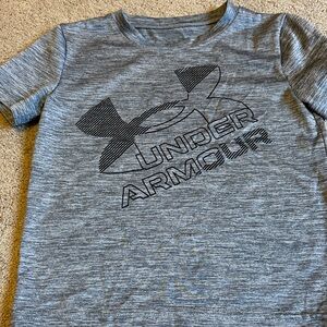 Under Armour Kids Heather Gray Short Sleeve Tee